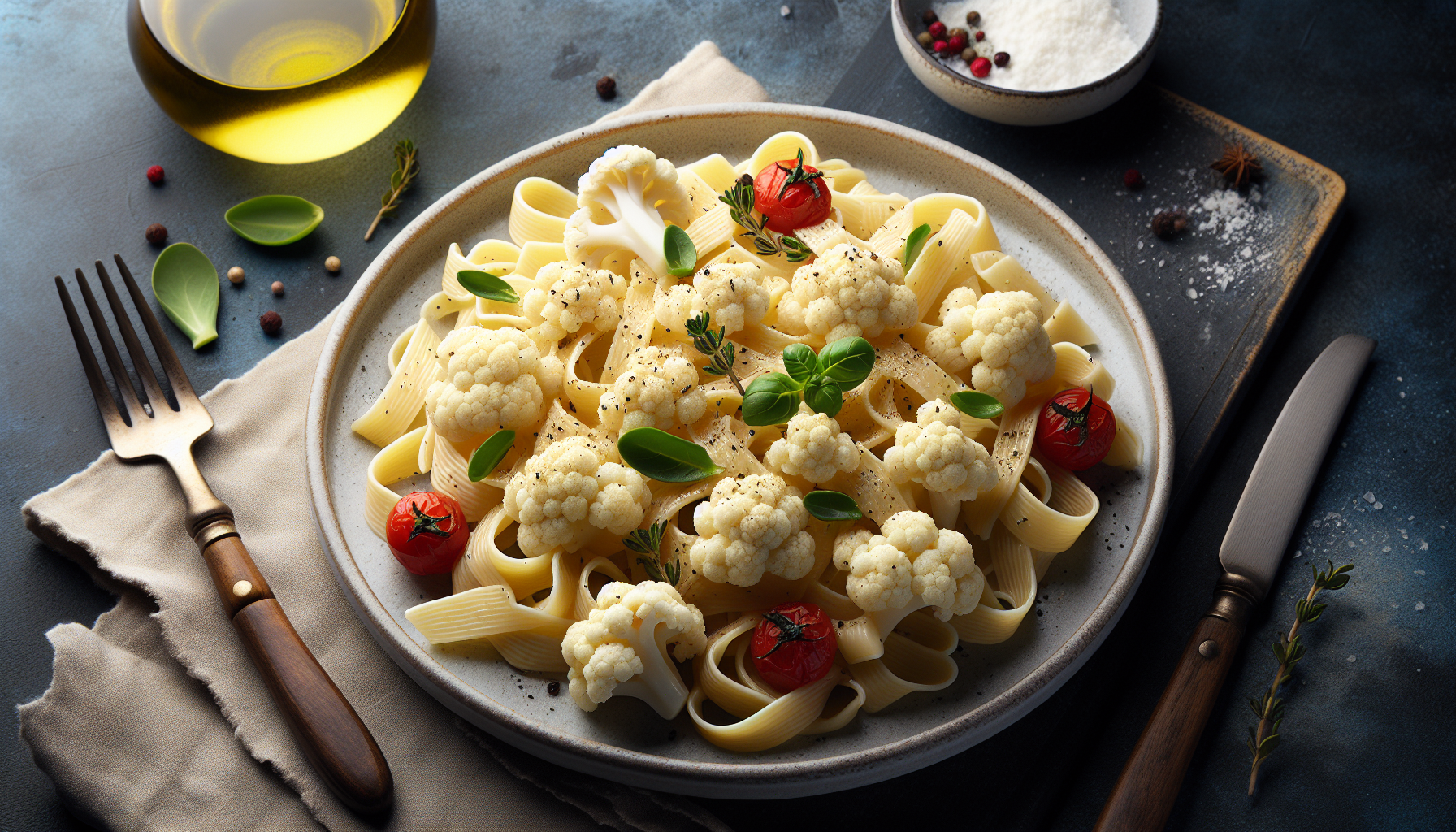 pasta con cavolfiore bianco